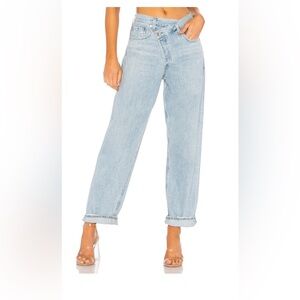 Agolde Light Wash Straight Leg Jeans
